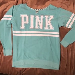 PINK oversized sweatshirt scoop neck size M